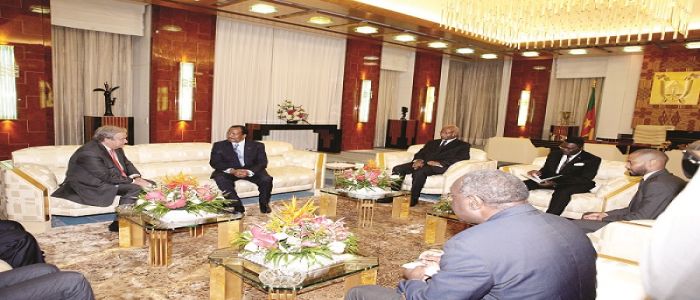 ONU – Cameroun: Antonio Guterres au Palais de l’Unité ONU – Cameroun: Antonio Guterres au Palais de l’Unité