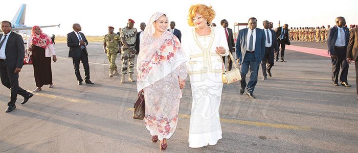 Le couple présidentiel à N’Djamena