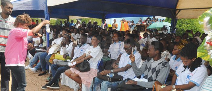 Fight Against AIDS: Chantal Biya Takes Campaign To Siantou University Fight Against AIDS: Chantal Biya Takes Campaign To Siantou University