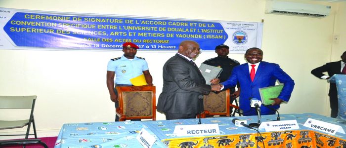 Tutelle académique; l’Issam sous l’aile de l’université de Douala Tutelle académique; l’Issam sous l’aile de l’université de Douala