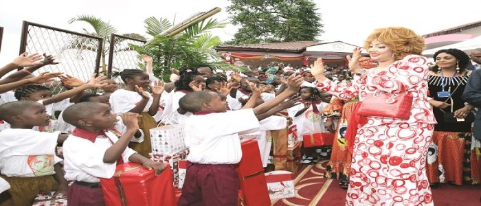 Chantal Biya Foundation: Grandiose Christmas Feast For Kids