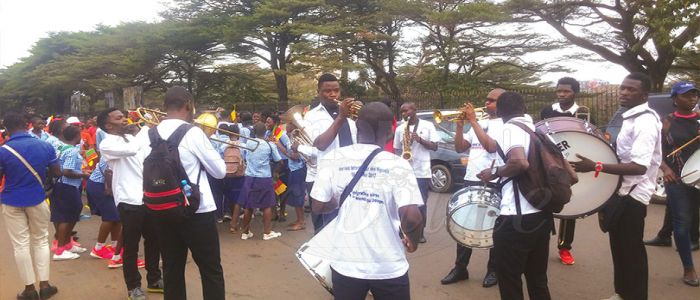 Marche patriotique hier à Yaoundé Marche patriotique hier à Yaoundé