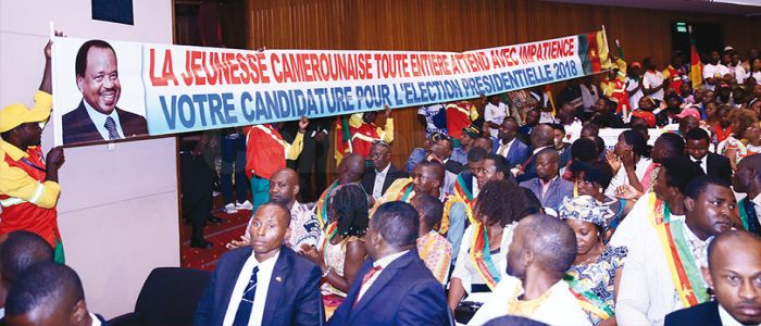 Presidentielle 2018: des jeunes réclament Paul Biya