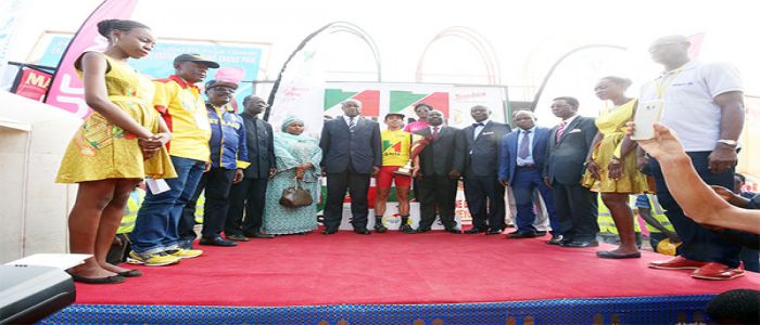 Grand prix cycliste Chantal Biya: Martial Roman, vainqueur Grand prix cycliste Chantal Biya: Martial Roman, vainqueur