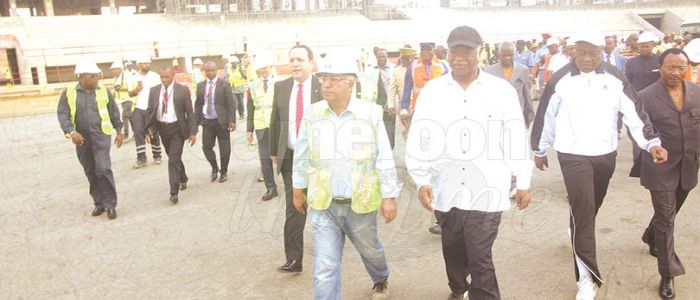 Chantiers de la CAN à Douala: le PM prescrit l’accélération des travaux Chantiers de la CAN à Douala: le PM prescrit l’accélération des travaux