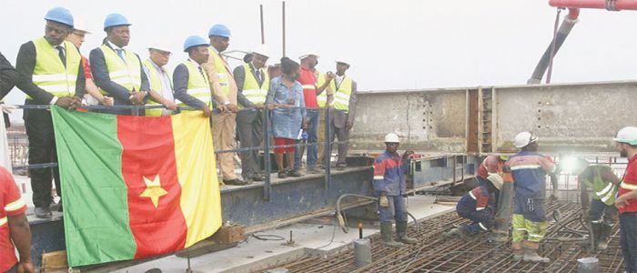 Deuxième pont sur le Wouri: le gros œuvre est achevé