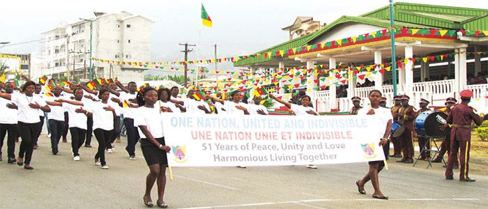 Youth Groups Demonstrate Patriotism in Buea