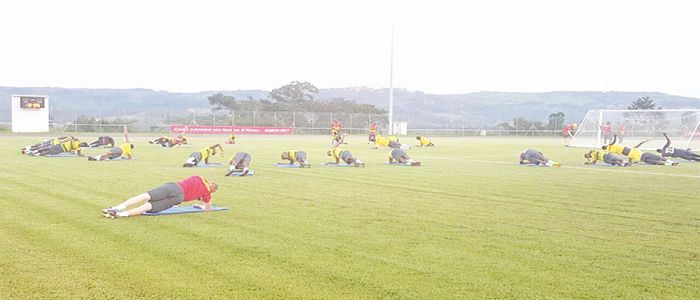 Football: Lions Resume Training In Belgium