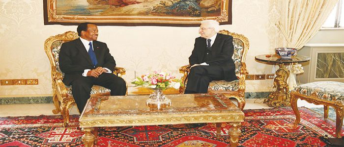 Paul Biya-Sergio Mattarella:accord parfait 