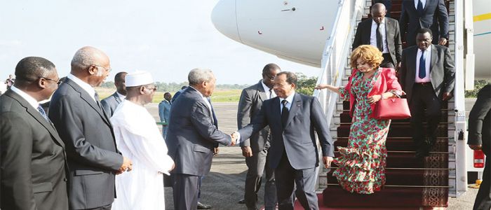 Le chef de l’Etat de retour à Yaoundé Le chef de l’Etat de retour à Yaoundé