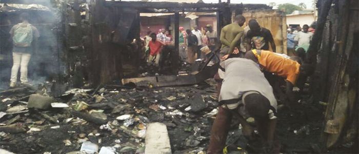 Yaoundé: incendie au marché d’Etoudi
