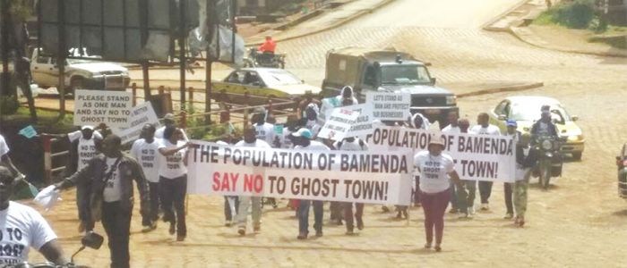Bamenda: Courageous Youths March Against Ghost Town 