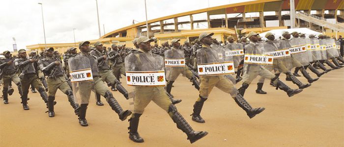 Police: Delegate General Inspects March Past Practice