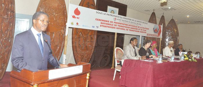 Don de sang: un centre national de transfusion en vue