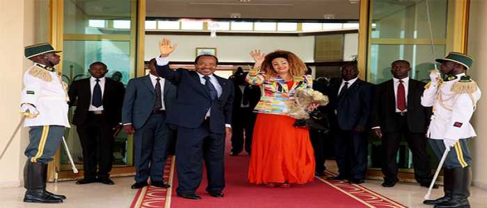 Paul et Chantal Biya de retour à Yaoundé